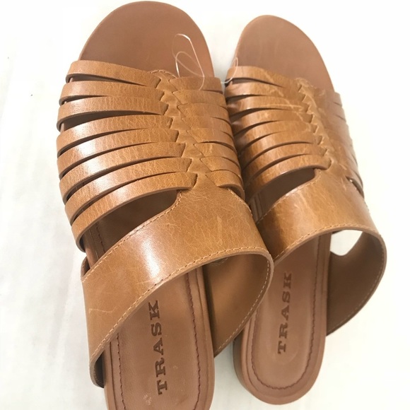 Trask | Sandra Sandal Size 7 Brown Leather Cushion - Picture 5 of 8